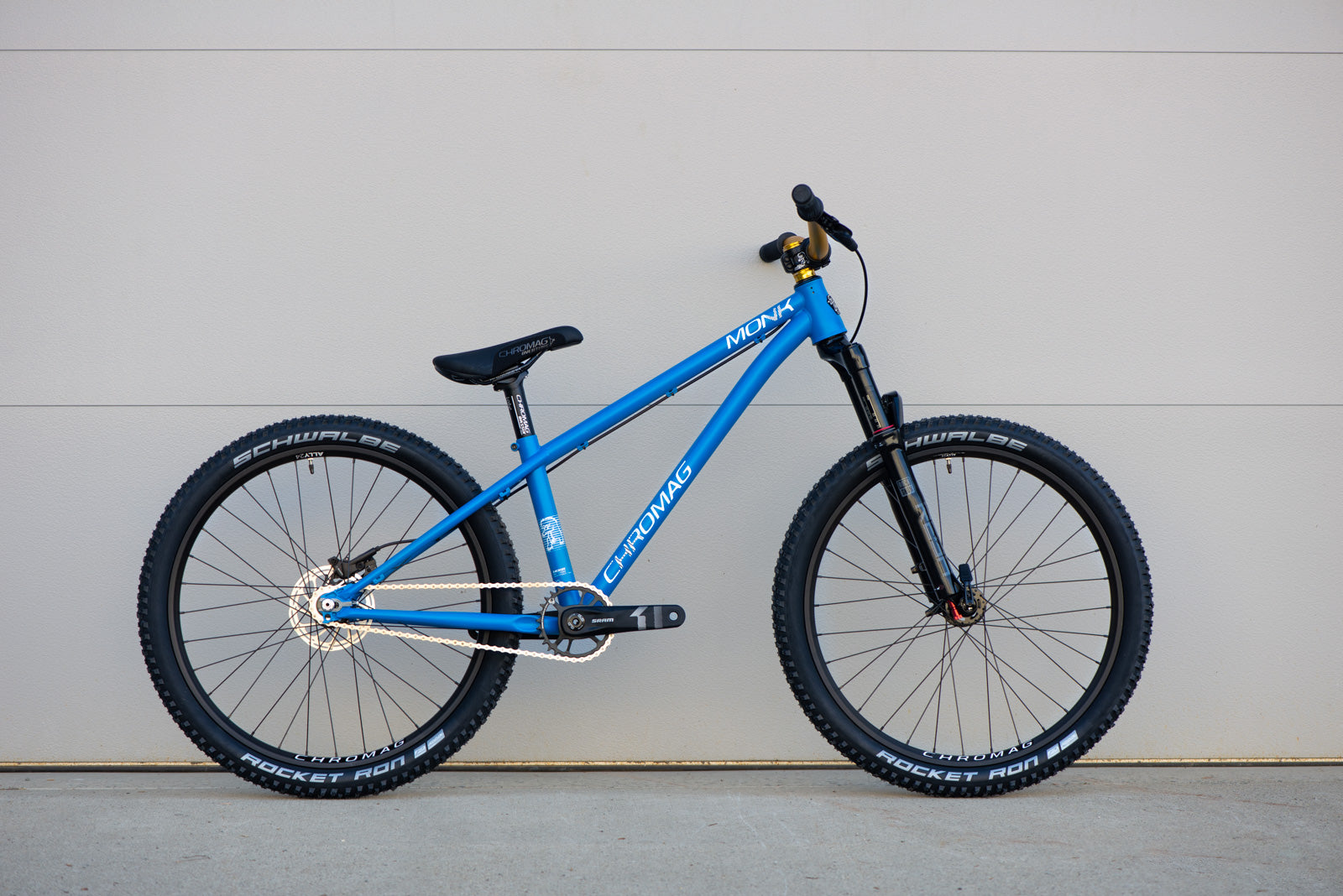 Monk Chromag Dirt Jump Bike MTB Hardtail Mountain Bike Vivid Blue